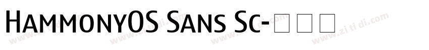 HammonyOS Sans Sc字体转换